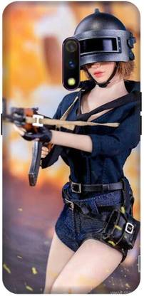 shonababy Back Cover for Oppo Realme X Printed- ,pubg Girl ,game,shooter,stand pubg-Mobile Back Cover