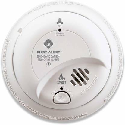 BRK Brands SC9120LBL Hardwire AC Smoke and Carbon Monoxide Combination Alarm with 10 Year Sealed Battery Backup Smoke Alarm