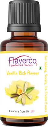 flaverco Vanilla Rich Flavour Vanilla Liquid Food Essence