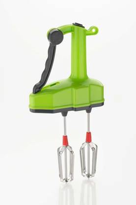 VNS Double Blade Power Free Hand Blender, Whisker for Cake, Mixer & Beater, Non-Electrical Kitchen appliances with High Speed Operations (Whipping Cream, Curd, Milkshake, Lassi, Cake Mixing) Plastic Flat Whisk