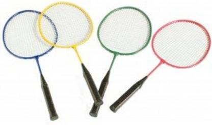 RIO PORT One Sping Kid's Small Short Handle Badminton Rackets Badminton Kit