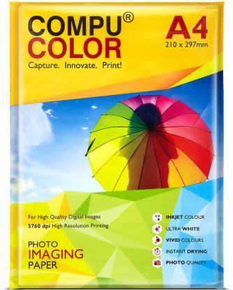 COMPU COLOR ULTRA Glossy Paper 250GSM (A4 size, 20 sheets, 210x297mm) Unruled A4 250 gsm Photo Paper