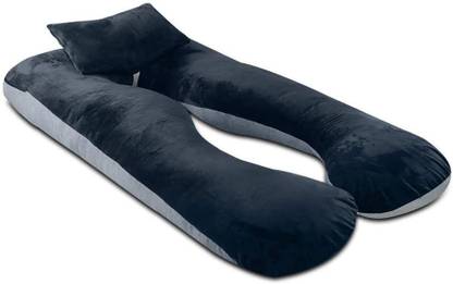 Angel Mommy Luxurious Imported Velvet Microfibre Solid Pregnancy Pillow Pack of 1