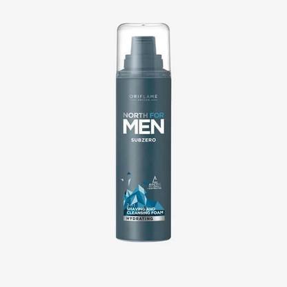 Oriflame Sweden NORTH FOR MEN Subzero 2-in-1 Shaving and Cleansing Foam