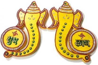 NCraft SUBH LABH Decorative Showpiece  -  15 cm