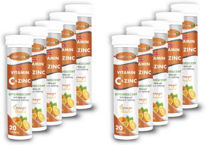 Ulticure Vitamin C 1000Mg With Zinc Sugar Free Tablet (Pack of 10)