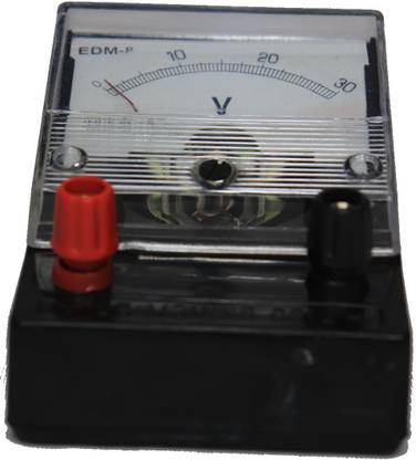THE LABWORLD Analog dc voltmeter for lab desk stand type 0-30 volt for use in scientific laboratory education purpose school colleges Voltmeter