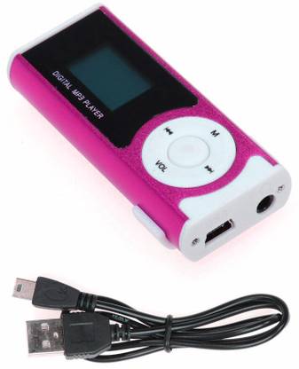 DVH Ipod MP3 Player Digital Sound Mini Size Portable music player Easy to care pocket Clip Stylish Mini Mp3 Player Free Data Cable and Earphone TF/SD Card Support for Jogging, Running, Gym In Built Equalizer Function 64 GB MP4 Player