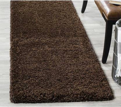 MY HOME Brown Polyester Carpet