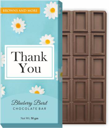 browns and more Thank You Blueberry Burst Chocolate Bars