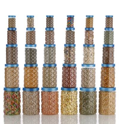 Serenity Plastic Cookie Jar  - 250 ml, 350 ml, 650 ml, 1200 ml, 2000 ml