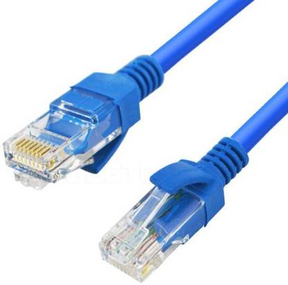 RIVER FOX Patch Cable 1 m 1 Meter CAT5e LAN Cable for Router Modem LAN Adapter CCTV Camera, Internet