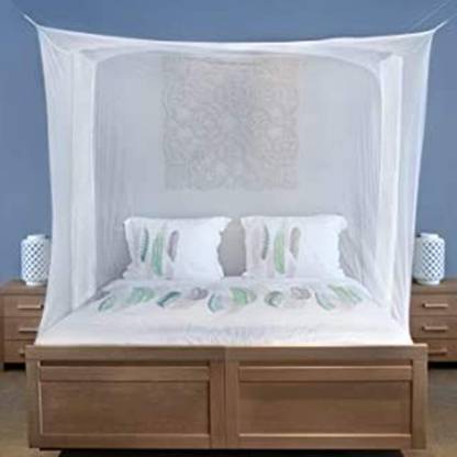 Shri Ashu Creation HDPE - High Density Poly Ethylene Adults Washable 6X7 FEET WHITE MOSQUITO NET Mosquito Net