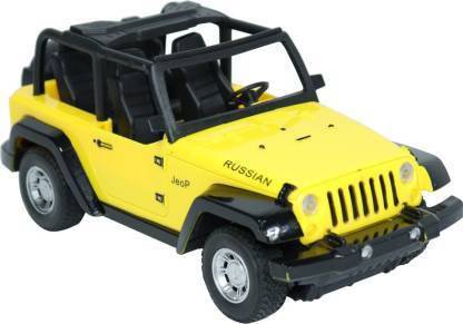 ToyShip Remote Control SUV Open Jeep (Yellow)