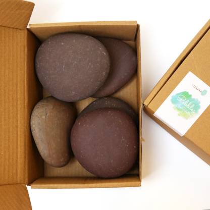 Stozo Large Flat pebble - for painting Regular Round, Oval Rock Pebbles