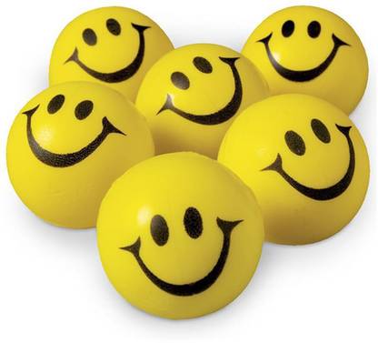 Sparsh International Smiley Soft Balls (Pack of 6)  - 6.5 cm