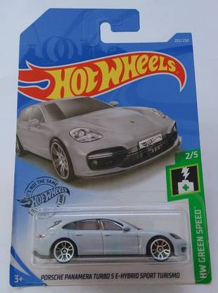 HOT WHEELS PORSCHE PANAMERA TURBO S E - HYBRID SPORT TURISMO 202/250 GREY HW GREEN SPEED . FRESH FACTORY 2/5 FOR KIDS