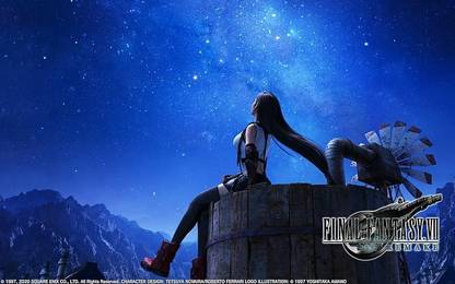 HSA Prints final fantasy vii remake final fantasy vii tifa lockhart hd (Popular Background) Poster Matte Finish Paper Print 12 x18 Inch (Multicolor) P-0143