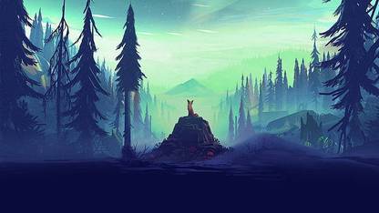 HSA Prints forest mikael gustafsson landscape horizon (Popular Background) Poster Matte Finish Paper Print 12 x18 Inch (Multicolor) P-0147
