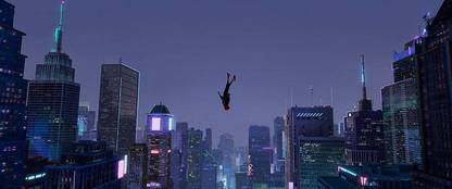 HSA Prints spider man superhero spider man into the spider verse miles morales (Popular Background) Poster Matte Finish Paper Print 12 x18 Inch (Multicolor) P-0301