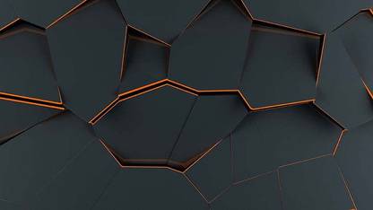 HSA Prints polygon material design abstract 3d (Popular Background) Poster Matte Finish Paper Print 12 x18 Inch (Multicolor) P-0258