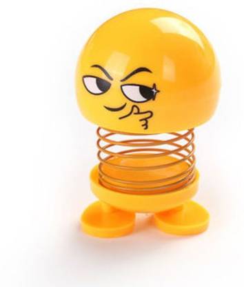 I-Birds Enterprises Smiley Face Dancing Nodding Toys Spring Emoji Shaking Head Dolls for Theme Party Favours Car Dashboard Table Decoration