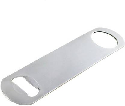 KM ENTP The Bar Tools KM-BB501 A Stainless Steel Bar Opener (Steel Finish) 1 - Piece Bar Set