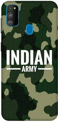 SSMORYA Back Cover for Samsung Galaxy M21, Army Dress Multicolour Printed