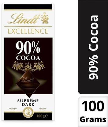 LINDT 90% COCOA Supreme Dark 100g Bars