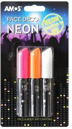 Amos Face Deco Crayon - Neon - FD10B3-ND