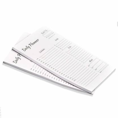 COI Daily to DO List Notepad| Desktop Planner PAD with Schedule, Meal and Water Intake Tracker, Reminder| Cute Home Office School Supplies |UNDATED 50 Sheets Each|Set of 2 Writing Pads Pocket-size Notebook RULED 50 Pages
