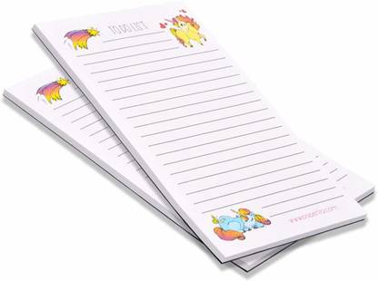 COI To DO List MEMO Pads Cute Colourful Horse 50 Easy Tear Off Sheets Each| Set of 2 Writing Pads Pocket-size Writing Pad Ruled 50 Pages