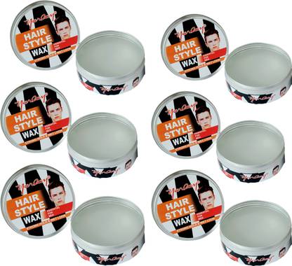 Yarlay Hair Styling Wax for Strong Hold & Wet look, 100ml Each, Combo (Pack of 6) Hair Wax