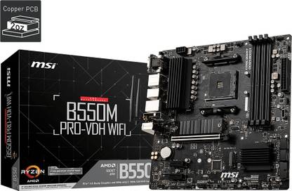MSI B550M PRO-VDH WIFI Micro-ATX AM4 Gaming AM4Socket Micro-ATX AMD B450 Chipset DDR4 Motherboard for Desktop