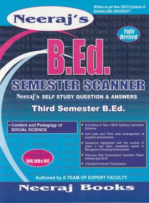 B.ed 3rd Sem Scanner- Content And Pedagogy Of Social Science- Bangalore University