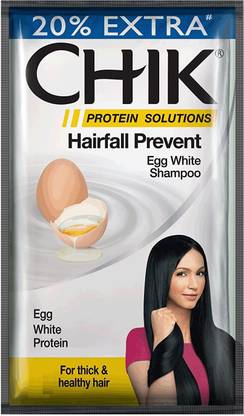Chik Hairfall prevent egg white shampoo sachets (Pack of 40)