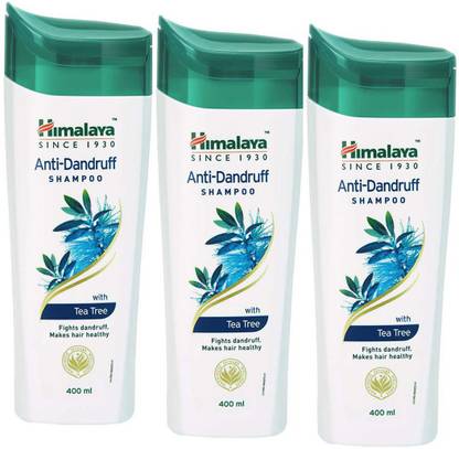 HIMALAYA Herbals Anti-Dandruff Shampoo Removers Dandruff Soothes Scalp 400ml Each
