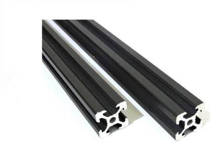 novo3D .in Aluminium profile 2020 with V slot and black anodized for 3D Printer, Robotics, CNC 110cm 1pc. Fitting Connector