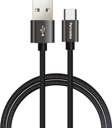 Portronics USB Type C Cable 1.2 m POR-793