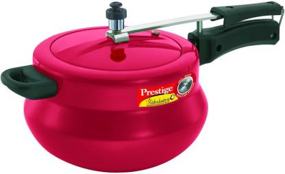 (Refurbished) Prestige Nakshatra Plus Red Handi Aluminium 5 L Pressure Cooker