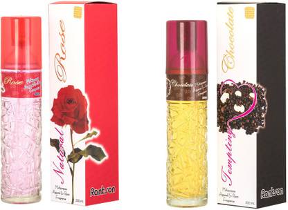 Rankson Rose, Chocolate Car Freshener Spray Natutal Rose, Chocolate Air Freshener - Pack Of 2 (2 X 200ml)