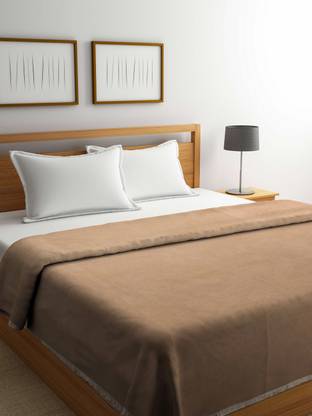 Raymond Home Solid Double Woollen Blanket for  Heavy Winter