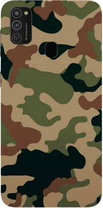 AHARIN Back Cover for Samsung Galaxy M21 Printed Army Dress Code