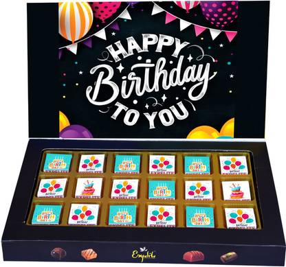 Expelite Chocolate gift box for birthday - 18 pc birthday gift for boy best friend Bars