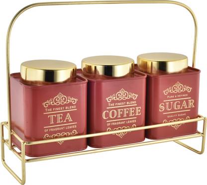 LoveHome Steel Tea Coffee & Sugar Container  - 900 ml
