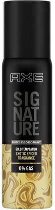 AXE Signature Gold Temptation, No Gas Body Deodorant For Men Deodorant Spray  -  For Men