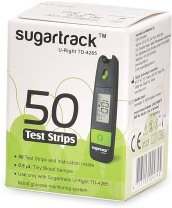 Sugartrack TD-4265 50 Glucometer Strips