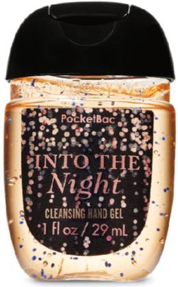 BATH & BODY WORKS Into The Night Pocketbac Cleansing Hand Gel Hand Sanitizer Bottle