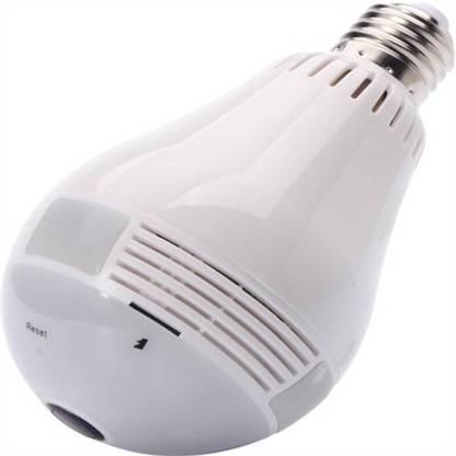 JRONJ Wireless Panoramic Bulb 360° IP Camera Fisheye Vision Remoting Monitoring LED Light Hidden Camera Two-Way Audio Spy Camera