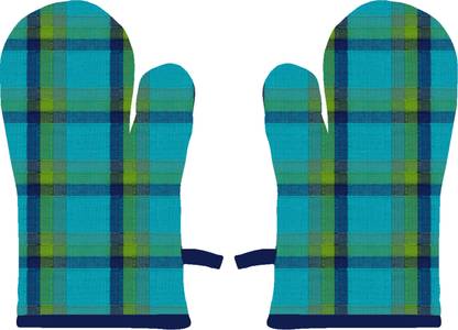 AIRWILL Blue Cotton Kitchen Linen Set